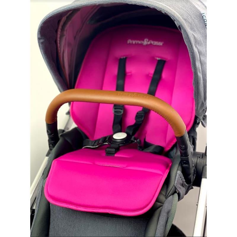 Primo Passi - Universal Stroller Liner, Stroller Protector/Car Seat Liner, Dark Pink Image 5