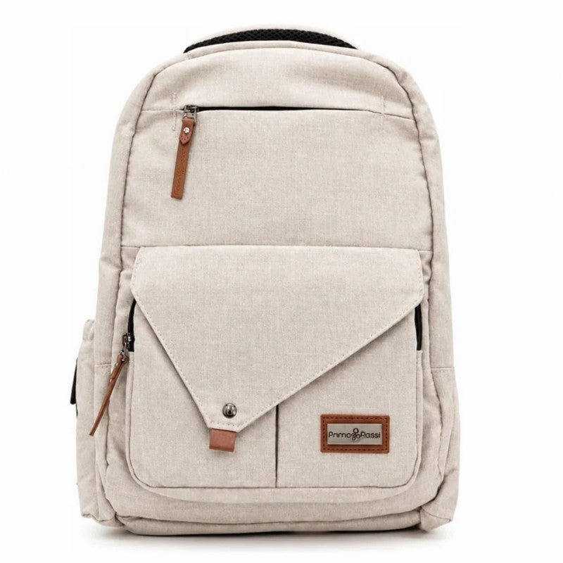 Primo Passi PerTutti Baby Diaper Bag Backpack, Beige