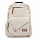Beige Primo Passi PerTutti Baby Diaper Bag Backpack with zippered and flap pockets, suitable for parents on the go.