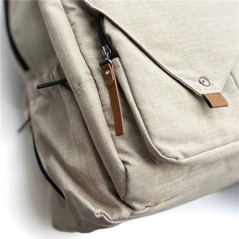 Primo Passi PerTutti Baby Diaper Bag Backpack, Beige Image 4