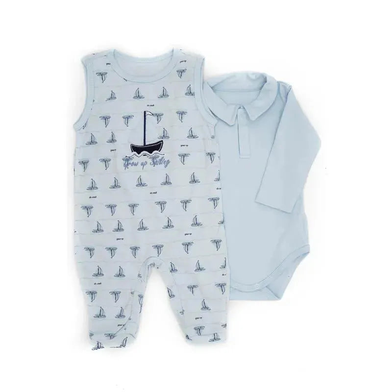 Primo Passi Romper with Bodysuit 3-6M Light Blue Image 1