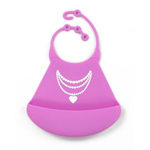 Primo Passi - Silicone Baby Bib, Pink Necklace Image 1