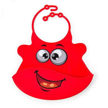 Primo Passi Silicone Bib, Red Face Image 1