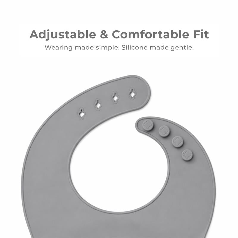 Primo Passi Silicone Bib Senior Gray Image 6