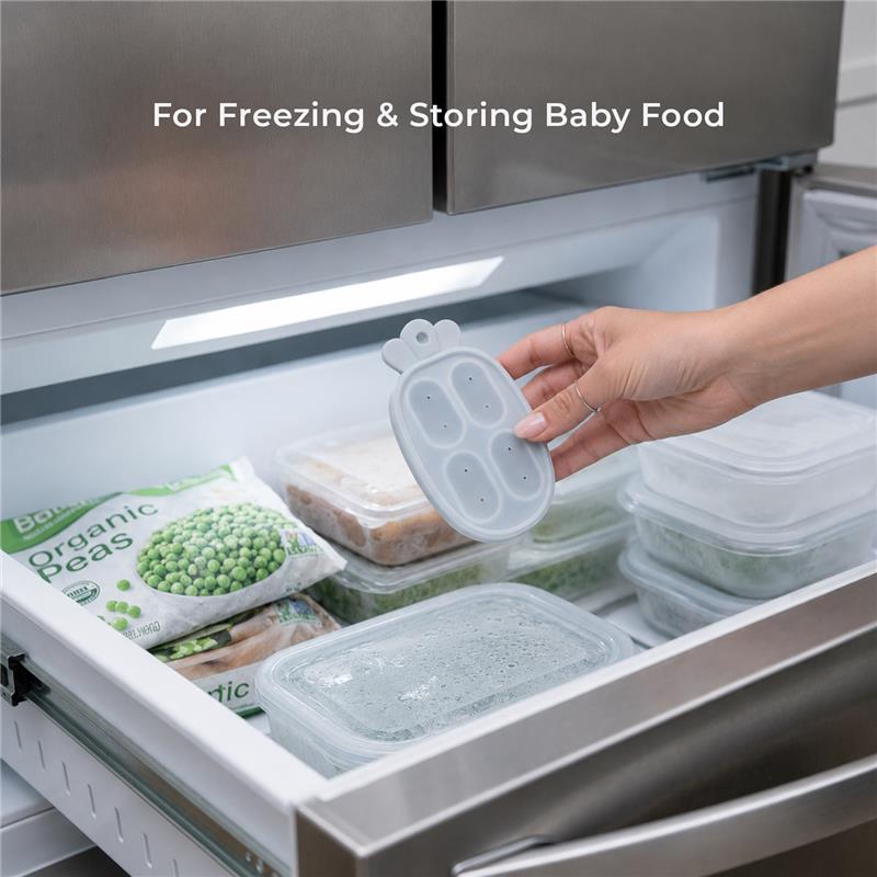 Primo Passi Silicone Carrot Freezer Dusty Blue Image 6
