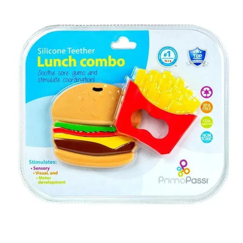 Primo Passi - Silicone Baby Teether, Fries & Hamburguer Image 2