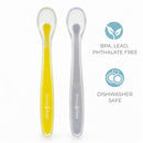 Primo Passi - 4Pk Silicone Spoon, Grey/Yellow Image 2