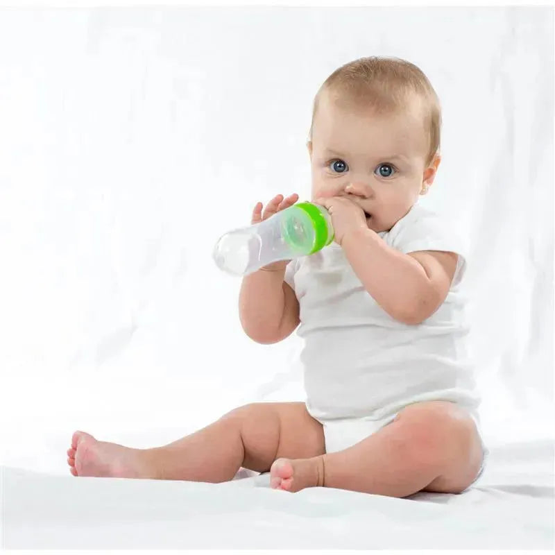 Primo Passi Silicone Baby Squeezy Spoon | Baby Squeeze Feeder | Squeeze Spoon, Pink Image 5