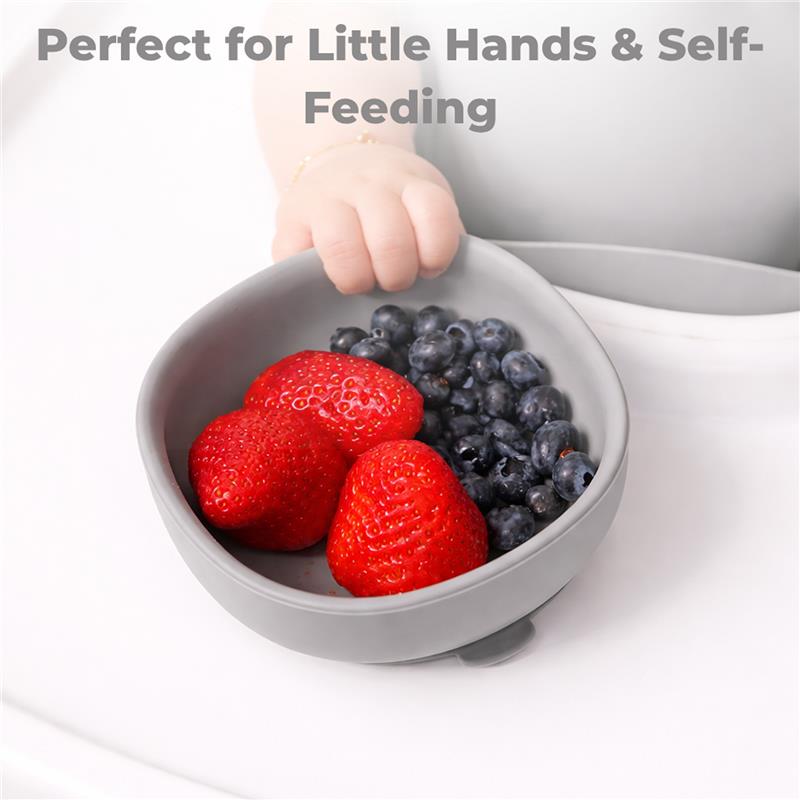 Primo Passi Silicone Suction Bowl, Senior Gray Image 5