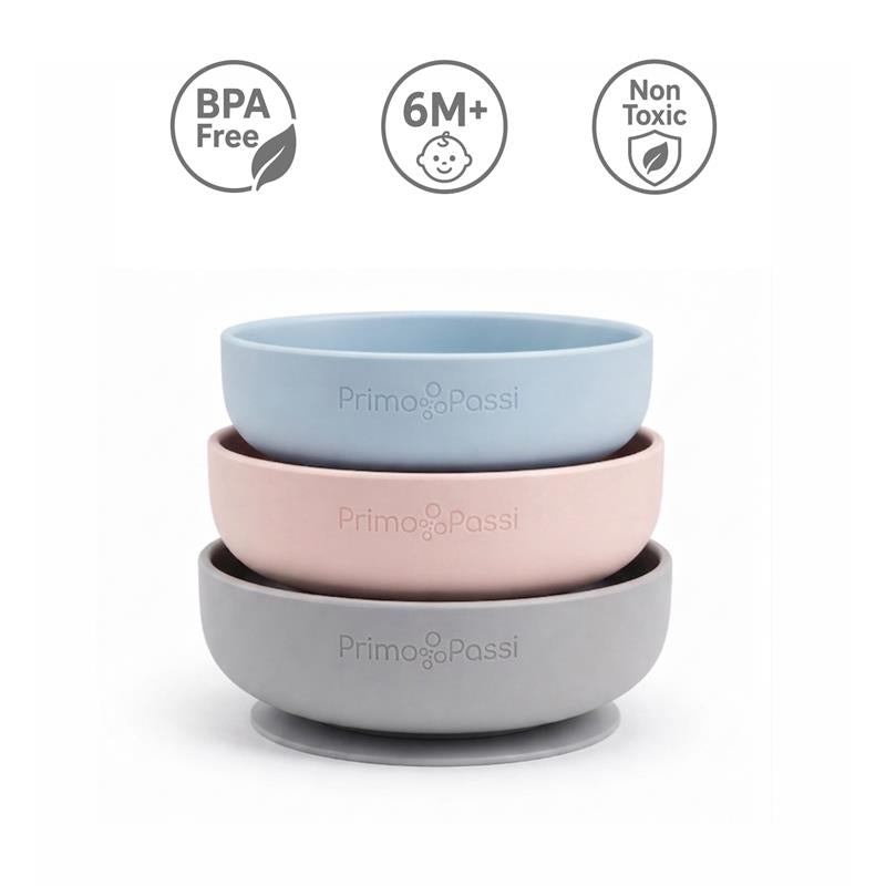 Primo Passi Silicone Suction Bowl, Senior Gray Image 6