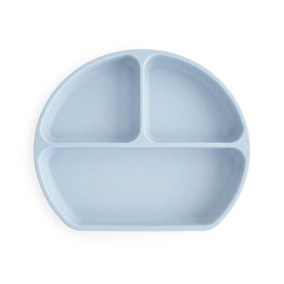 Primo Passi Silicone Suction Plate, Dusty Blue Image 1