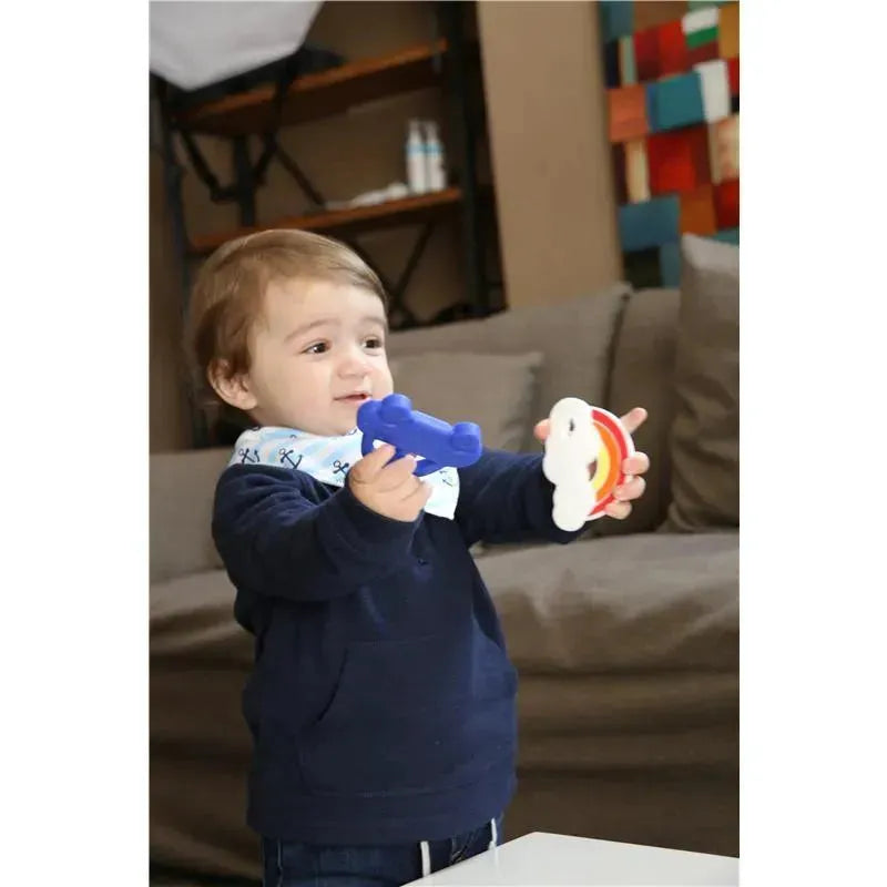Primo Passi Silicone Baby Teether | Silicone Toy - Blue Image 3