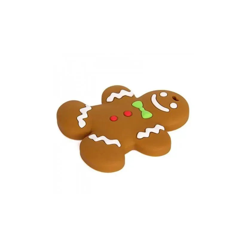 Primo Passi Silicone Baby Teether | Silicone Toy | Christmas Teether - Ginger Cookie Image 5