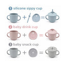 Primo Passi Silicone Training Cup & Snack Cup, Rose Pink Image 6