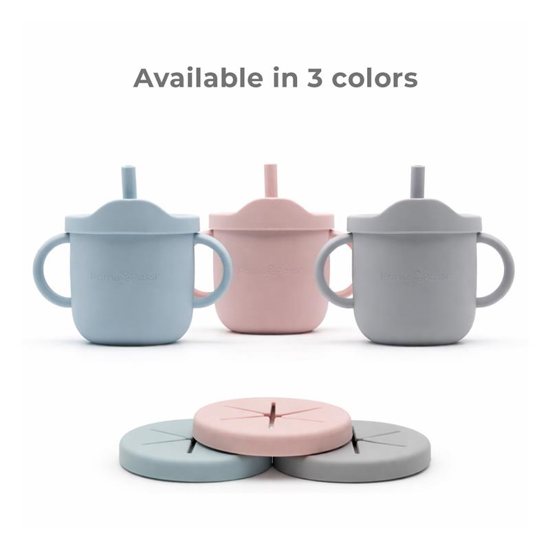 Primo Passi Silicone Training Cup & Snack Cup, Rose Pink Image 7
