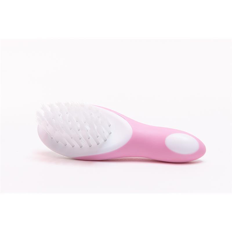 Primo Passi - Super Soft Pink Baby Comb & Brush Set Image 3