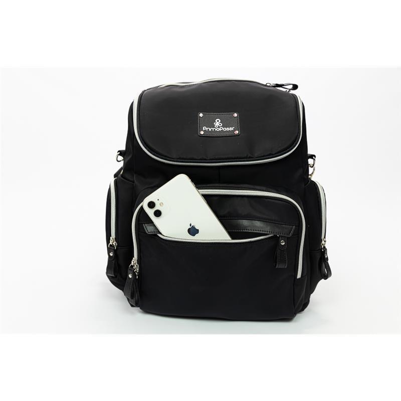 Primo Passi - Vittoria Diaper Bag Backpack, Black Image 6