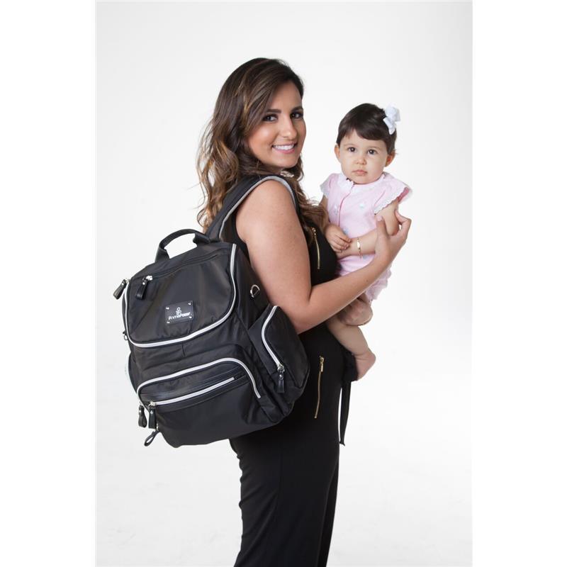 Primo Passi - Vittoria Diaper Bag Backpack, Black Image 8