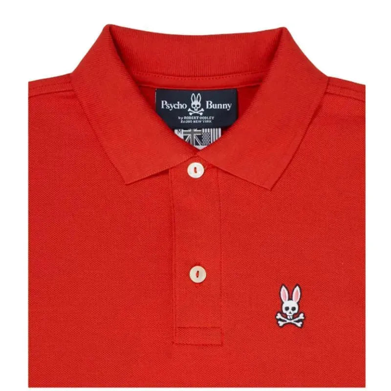 Psycho Bunny Kids - Classic Polo, Brilliant Red Image 2