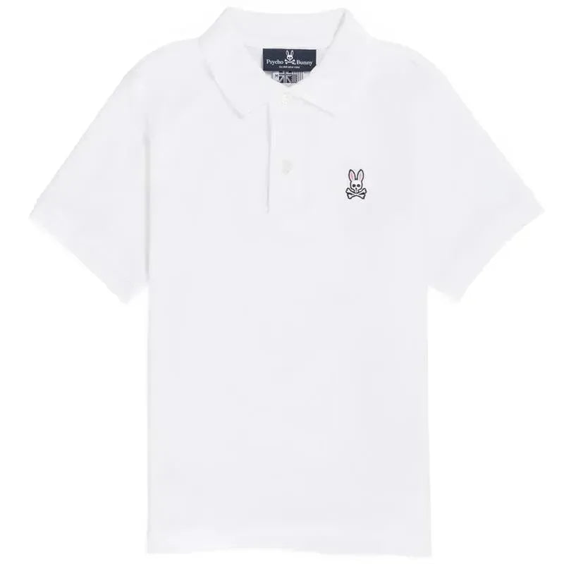 Psycho Bunny Kids - Classic Polo, White Image 1