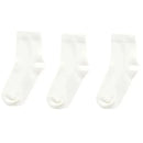 Pure Baby - 3Pk White Baby Neutral Organic Sock Set Image 1