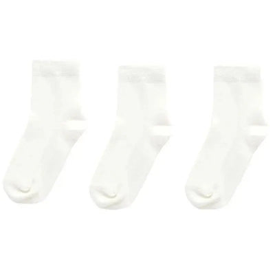 Pure Baby - 3Pk White Baby Neutral Organic Sock Set Image 1