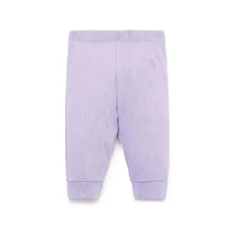 Pure Baby - Baby Girl Rib Leggings, Lilac Image 1