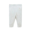 Pure Baby - Baby Neutral Rib Leggings, Wheat Melange Image 1