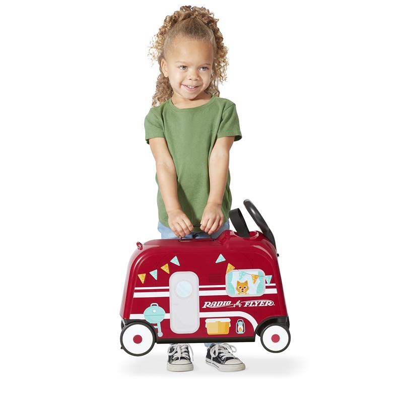 Radio Flyer - 3-in-1 Happy Traveler Camper, Ride on Toy, Toddler Carry-On Storage Image 6
