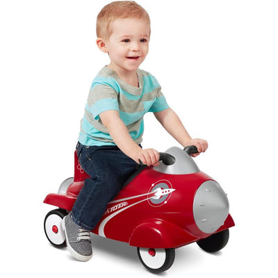 Radio Flyer - Retro Rocket Ride-On Toy, Push Car with Sounds Image 1
