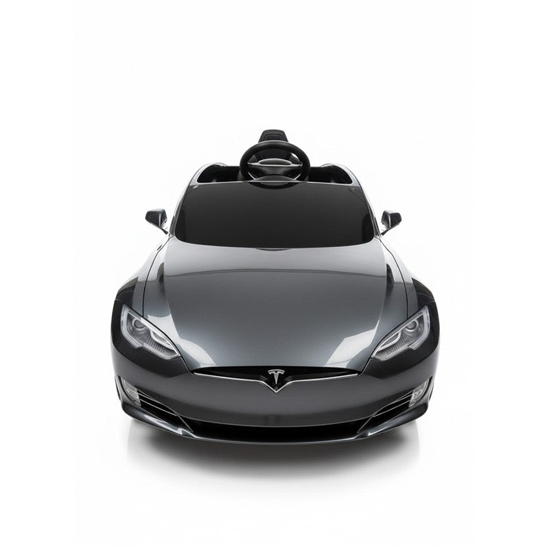 Radio Flyer - Tesla Model S for Kids Electric Car, Silver Metallic Image 2