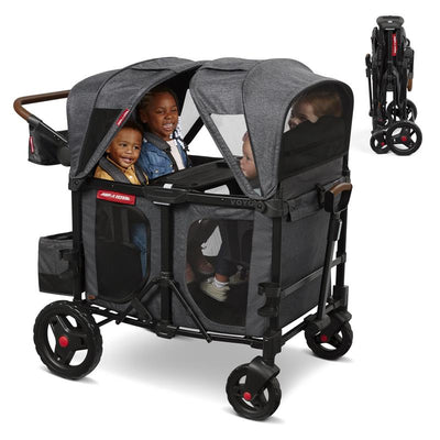 Radio Flyer - Voya XT Baby Stroller Wagon, Gray Image 1