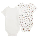 Ralph Lauren Baby - 2Pk Short-Sleeve Cotton Interlock Novelty Bear Graphic Bodysuits, Boy Bear Image 2