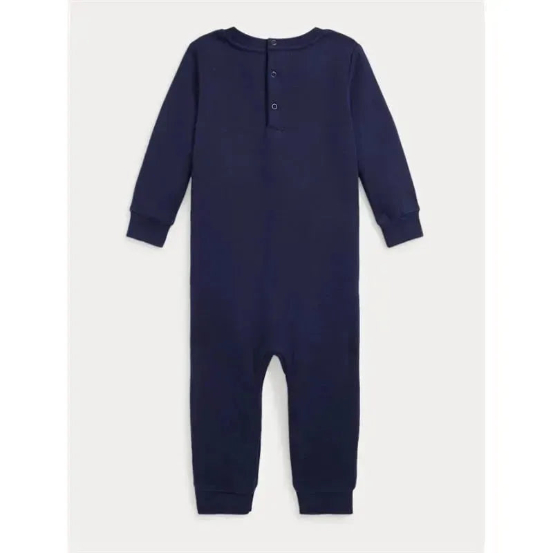 Ralph Lauren Baby - Ash Slipper Navy Linen American Boy Bear Image 2