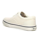 Ralph Lauren Baby - Boy Vulcanized Keaton Cream Canvas W/ Navy Image 3