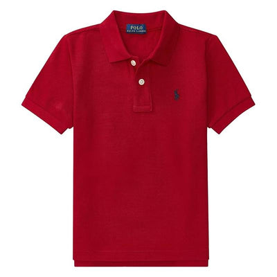 Ralph Lauren Baby - Cotton Mesh Polo Shirt New Red Image 1