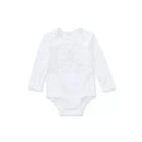 Ralph Lauren Baby - Girl Embroidered Polo Bear Bodysuit, White Image 1