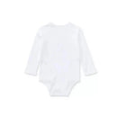 Ralph Lauren Baby - Girl Embroidered Polo Bear Bodysuit, White Image 2