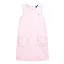 Ralph Lauren Baby - Girl Sleeveless Classic Oxford Shirt Dress W/ Printed Trim Bath Pink Image 1