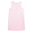 Ralph Lauren Baby - Girl Sleeveless Classic Oxford Shirt Dress W/ Printed Trim Bath Pink Image 2