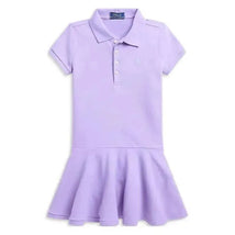 Ralph Lauren Baby - Girls Puffed-Sleeve Drop-Waist Mesh Dress Image 1