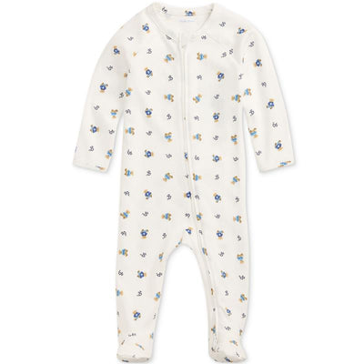Ralph Lauren Baby - Long-Sleeve Cotton Interlock Novelty Bear Printed Zip Coverall Image 1