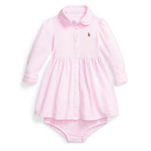 Ralph Lauren Baby - Long-Sleeve Mesh Knit Shirt Dress Image 1