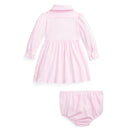 Ralph Lauren Baby - Long-Sleeve Mesh Knit Shirt Dress Image 2