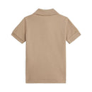 Ralph Lauren Baby - Short-Sleeve Basic Mesh Polo, Solid Khaki Image 2
