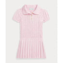 Ralph Lauren Baby - Short-Sleeve Cotton Mini Cable Knit Polo Dress  Image 1