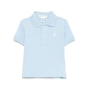 Ralph Lauren Baby Short Sleeve Solid Mesh Office Blue Image 1
