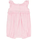 Ralph Lauren Baby - Sleeveless Oxford Mesh Bubble Shortall, Carmel Pink  Image 2
