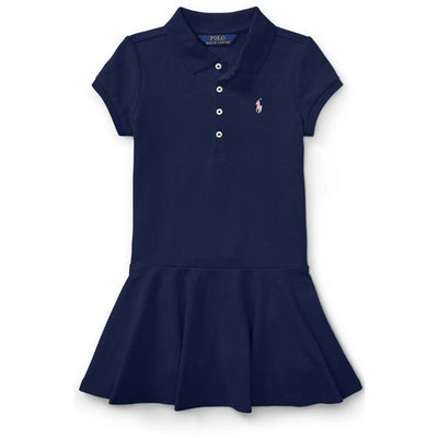 Ralph Lauren Baby Stretch Cotton Mesh Polo Dreshort Sleeve, Refined Navy Image 1