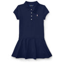 Ralph Lauren Baby Stretch Cotton Mesh Polo Dreshort Sleeve, Refined Navy Image 1
